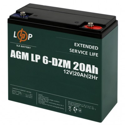 Батарея для ДБЖ LogicPower 12V 20Ah LP-6-DZM-20 (5438)