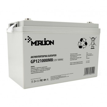Батарея для ДБЖ Merlion 12V 100Ah (GP121000M8)
