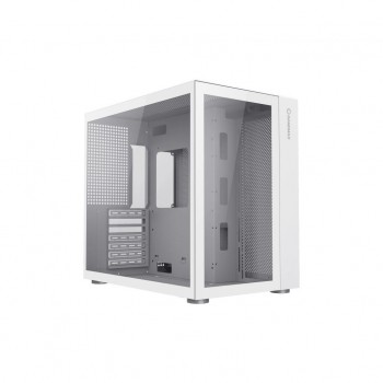 Корпус GAMEMAX Infinity White, закалене скло, без блока живлення