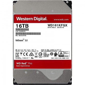 Жорсткий диск SATA 16.0TB WD Red Pro NAS 7200rpm 512MB (WD161KFGX)