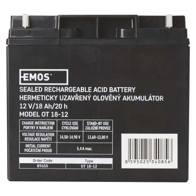 Батарея для ДБЖ Emos B9655 (12V 18AH L1)