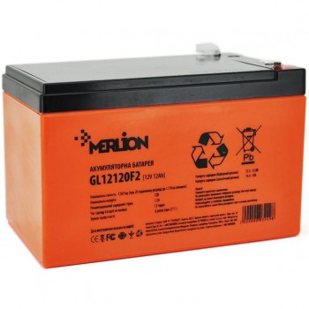 Батарея для ДБЖ Merlion 12V-12Ah GEL (GL12120F2 GEL)