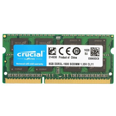 Пам'ять для ноутбука SO-DIMMDDR3L 8GB/1600 Crucial (CT102464BF160B.C16FPD)