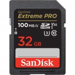 Карта пам'яті SD 32GB SD class 10 UHS-I U3 V30 Extreme PRO SANDISK (SDSDXXO-032G-GN4IN)