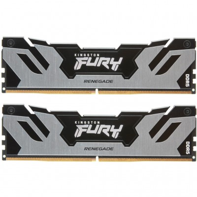 Пам'ять DDR5 48GB (2x24GB) 6400 MHz Renegade Silver XMP Kingston Fury (ex.HyperX) KF564C32RSK2-48