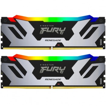 Пам'ять DDR5 96GB (2x48GB) 6000 MHz Renegade RGB XMP Kingston Fury (ex.HyperX) KF560C32RSAK2-96