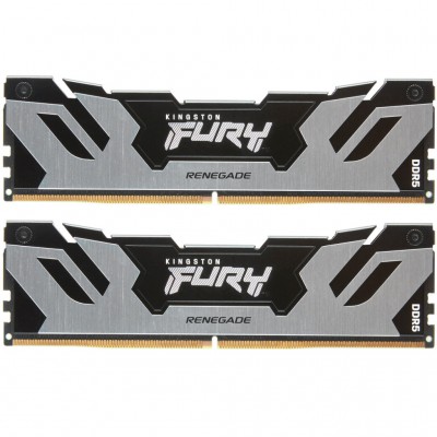 Пам'ять DDR5 96GB (2x48GB) 6000 MHz Renegade Silver XMP Kingston Fury (ex.HyperX) KF560C32RSK2-96