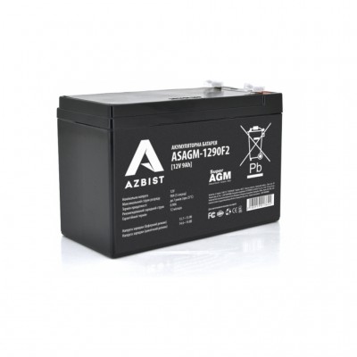 Батарея для ДБЖ Azbist 12V 9Ah Super AGM (ASAGM-1290F2)