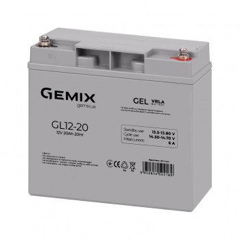 Батарея для ДБЖ Gemix GL 12V 20Ah (GL12-20 gel)