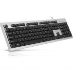Клавіатура Real-El 507 Standard USB Silver (507 Standard USB Silver)