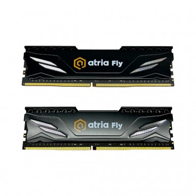 Пам'ять ATRIA 16Gb DDR4 2666MHz Atria Fly Black (2x8) UAT42666CL19BK2/16