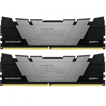 Пам'ять DDR4 16GB (2x8GB) 3200 MHz Fury Renegade Black Kingston Fury (ex.HyperX) KF432C16RB2K2/16