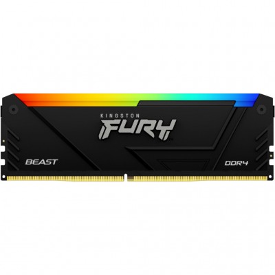 Пам'ять DDR4 16GB 3733 MHz Beast RGB Kingston Fury (ex.HyperX) KF437C19BB12A/16