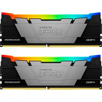 Пам'ять DDR4 64GB (2x32GB) 3200 MHz FURYRenegadeRGB Kingston Fury (ex.HyperX) KF432C16RB2AK2/64