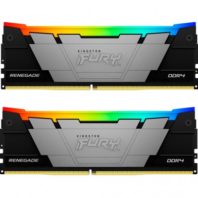 Пам'ять DDR4 64GB (2x32GB) 3600 MHz FURY Renegade RGB Kingston Fury (ex.HyperX) KF436C18RB2AK2/64