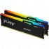 Пам'ять DDR5 16GB (2x8GB) 5600 MHz FURY Beast RGB Kingston Fury (ex.HyperX) KF556C36BBEAK2-16