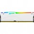 Пам'ять DDR5 16GB 5200 MHz FURY Beast White RGB Kingston Fury (ex.HyperX) KF552C40BWA-16