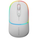 Мишка бездротова Canyon MW-22 Dual Band RGB Wireless Snow White (CNS-CMSW22SW)