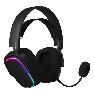 Навушники Hator Phoenix Wireless RGB Tri-mode Black (HTA-870)