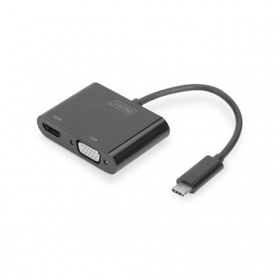 USB-хаб DIGITUS USB-C to HDMI/VGA Full HD (DA-70858)