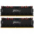 Пам'ять DDR4 16GB (2x8GB) 4600 MHz FURY Renegade RGB Black Kingston Fury (ex.HyperX) KF446C19RBAK2/16