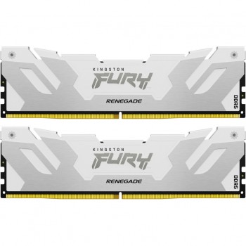Пам'ять DDR5 64GB (2x32GB) 6400 MHz Renegade White XMP Kingston Fury (ex.HyperX) KF564C32RWK2-64