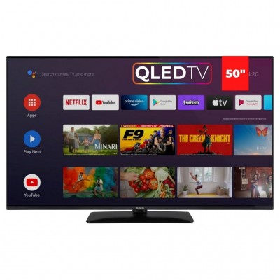 Телевізор 50 AIWA QLED-850UHD-SLIM UHD/QLED/T2/Android 11/2 x 10W/Dolby Digital/HDMI/Wi-Fi/Black ( QLED-850UHD-SLIM )