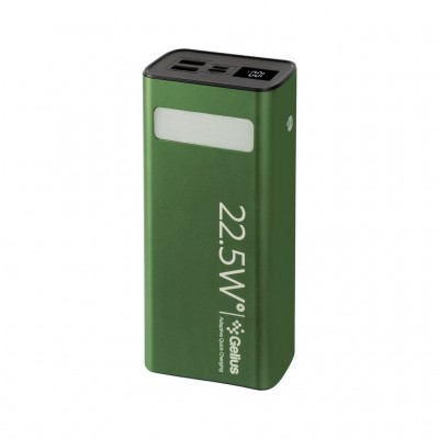 УМБ Gelius Lightstone GP-PB300 30000mAh QC+PD (22.5W) Green (00000090465)
