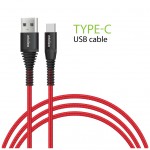 Дата кабель USB 2.0 AM to Type-C 1.2m CBRNYT1 Red Intaleo (1283126559464)