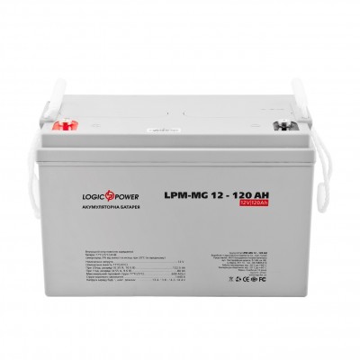 Батарея для ДБЖ LogicPower 12V 120AH (LPM-MG 12 - 120 AH) AGM мультігель
