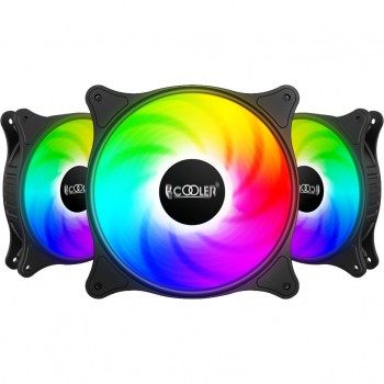 Вентилятор PcСooler FX 120 ARGB BK 3in1