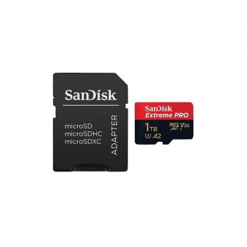 Карта пам'яті 1 TB microSDXC UHS-I U3 Extreme Pro+SD Adapter SANDISK (SDSQXCD-1T00-GN6MA)