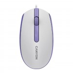 Миша Canyon M-10 USB White Lavender (CNE-CMS10WL)