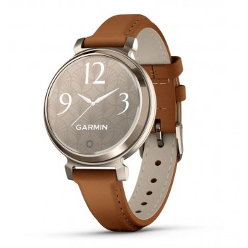 Смарт-годинник Garmin Lily 2 Classic, Cream Gold/Tan (010-02839-02)