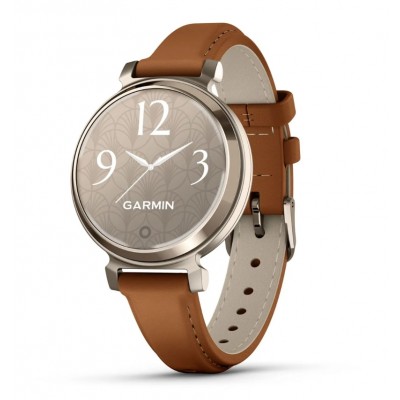Смарт-годинник Garmin Lily 2 Classic, Cream Gold/Tan (010-02839-02)