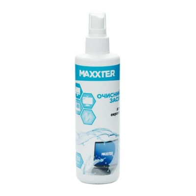 Очисний спрей Maxxter для дисплеїв, 250 мл (CS-SCR250-01) 