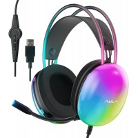 Навушники Aula S505 RGB Transparent Gaming Headset Black (6948391235479)