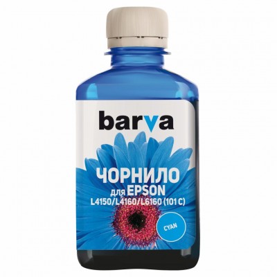 Чорнило Barva EPSON L4150/L4160 (101C) 180 мл CYAN (E101-604)