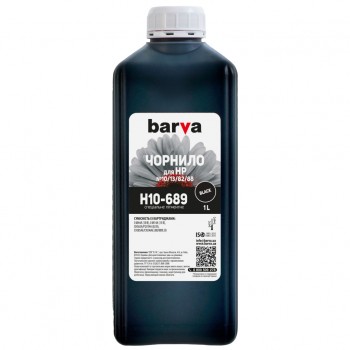 Чорнило Barva HP 10/13/82/88, 1л, Black, pigmented (H10-689)