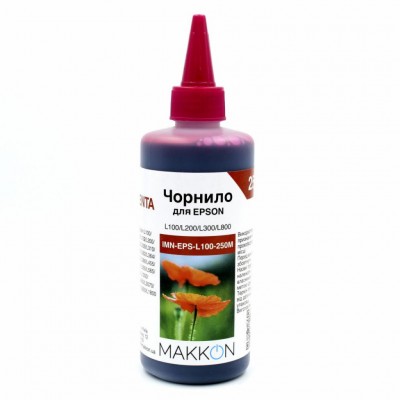 Чорнило Makkon для Epson L100/L200/L300/L800 250 мл magenta (IMN-EPS-L100-250M)