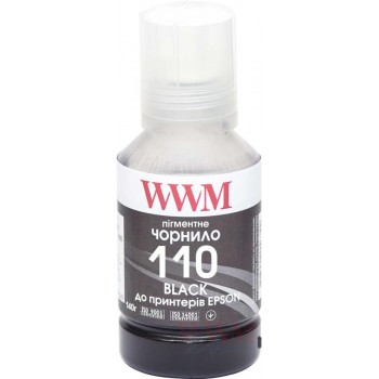 Чорнило WWM EPSON M1100/M1120 140г Black Pigmented (E110BP)