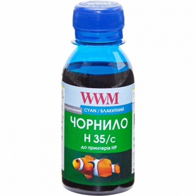 Чорнило WWM HP №22/134/121 100г Cyan (H35/C-2)