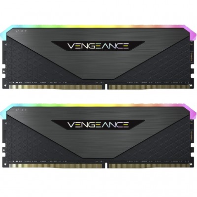 Пам'ять DDR4 32GB (2x16GB) 3600 MHz Vengeance RGB RT Black CORSAIR CMN32GX4M2Z3600C18