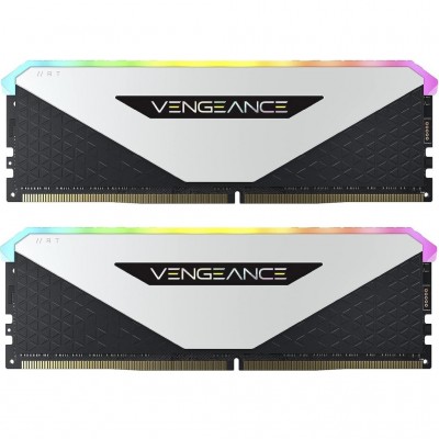 Пам'ять DDR4 32GB (2x16GB) 3600 MHz Vengeance RGB RT White CORSAIR CMN32GX4M2Z3600C18W