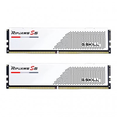 Пам'ять DDR5 32GB (2x16GB) 5200 MHz Ripjaws S5 Matte White G.Skill F5-5200J4040A16GX2-RS5W