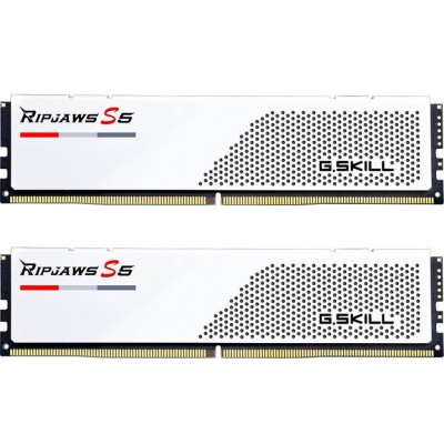 Пам'ять DDR5 32GB (2x16GB) 5600 MHz Ripjaws S5 Matte White G.Skill F5-5600J3036D16GX2-RS5W