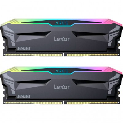 Пам'ять DDR5 32GB (2x16GB) 6000 MHz Ares RGB Black Lexar LD5BU016G-R6000GDLA