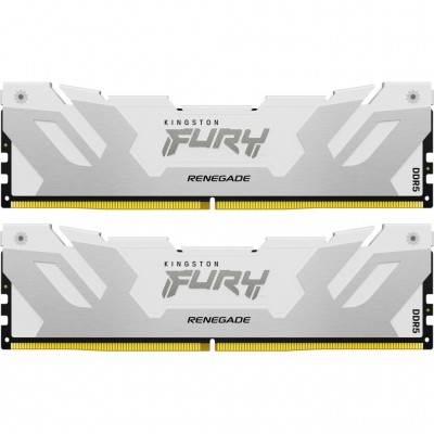 Пам'ять DDR5 32GB (2x16GB) 6800 MHz Renegade White/Silver Kingston Fury (ex.HyperX) KF568C36RWK2-32
