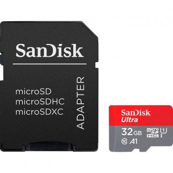 Карта пам'яті 32GB microSDHC class 10 UHS-I A1 SANDISK (SDSQUA4-032G-GN6IA)