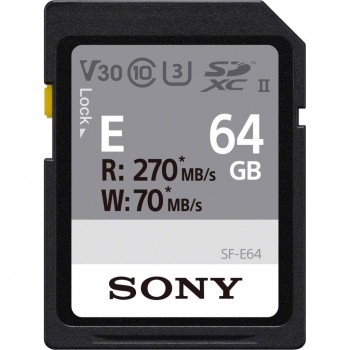 Карта пам'яті SD 64GB SDXC class 10 UHS-II U3 V30 Sony (SFE64A.ET4)